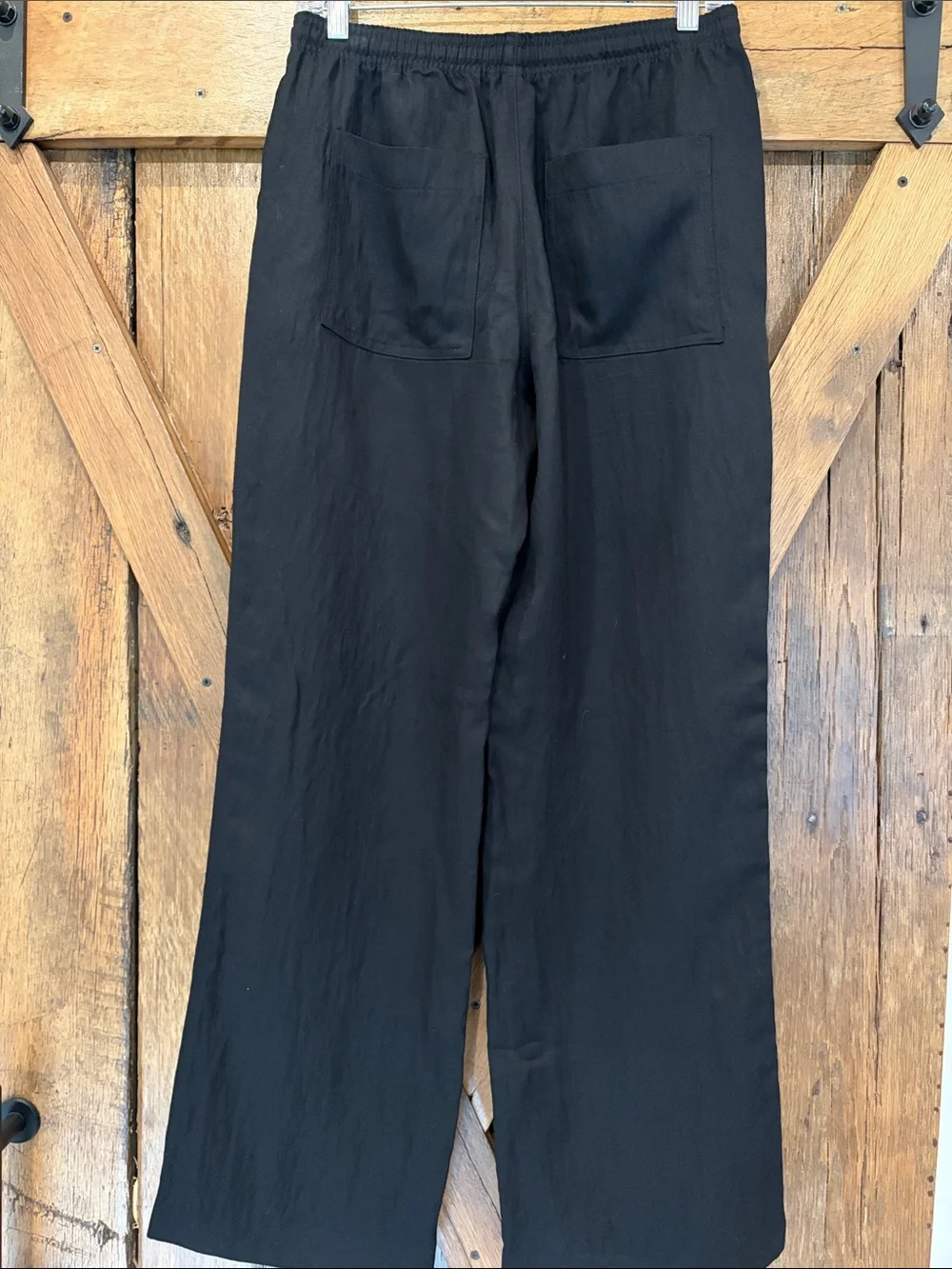 Zara Women’s Small Black Linen Trousers